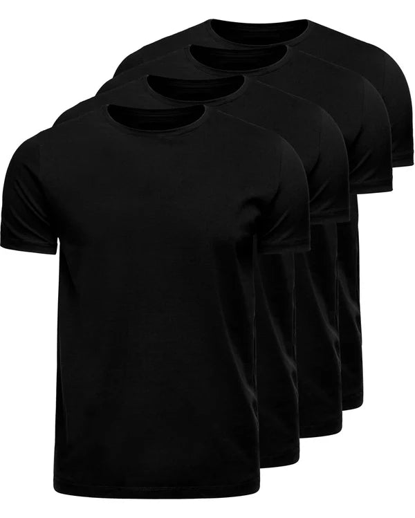 Kit 4 Camisetas Básicas - Algodão Egípicio