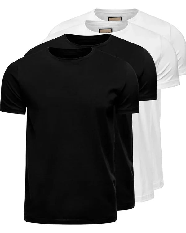 Kit 4 Camisetas Básicas - Algodão Egípicio
